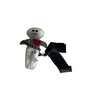 Seeing Red Voodoo Doll Bracelet on Chain Stuffed little guy
